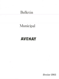 Image du Bulletin Mairie Avenay 1983