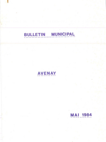Image du Bulletin Mairie Avenay 1984