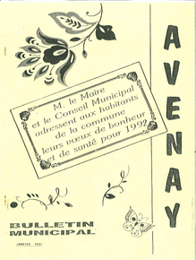 Image du Bulletin Mairie Avenay 1992